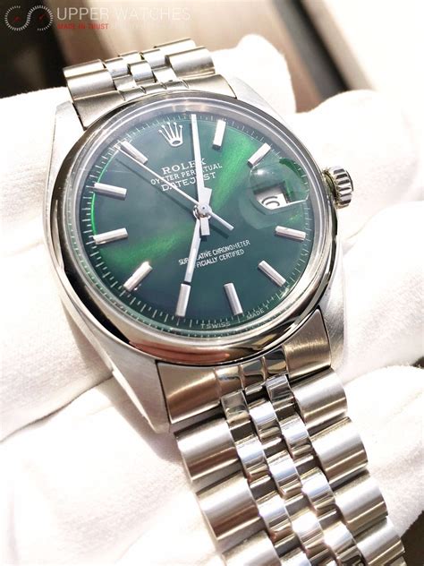 rolex 1601 green dial|rolex datejust 1601 price.